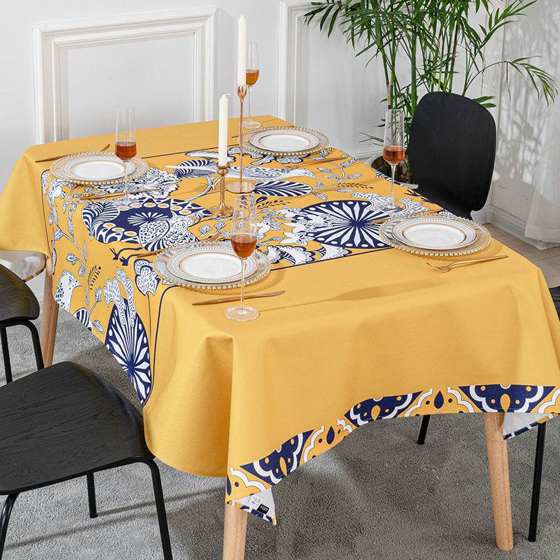 Tablecloth cotton and linen tablecloth - Mubimart