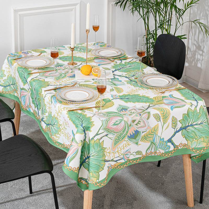 Tablecloth cotton and linen tablecloth - Mubimart