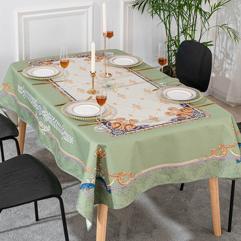 Tablecloth cotton and linen tablecloth - Mubimart