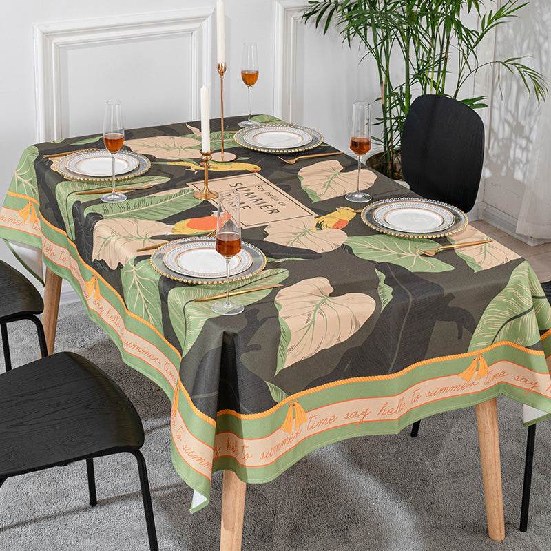 Tablecloth cotton and linen tablecloth - Mubimart