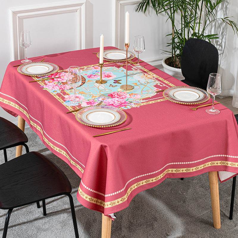 Tablecloth cotton and linen tablecloth - Mubimart