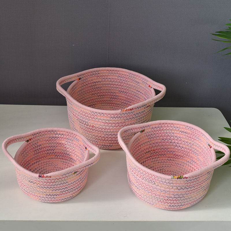 Tabletop Fabric Toy Storage Basket - Mubimart