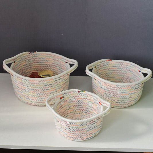 Tabletop Fabric Toy Storage Basket - Mubimart