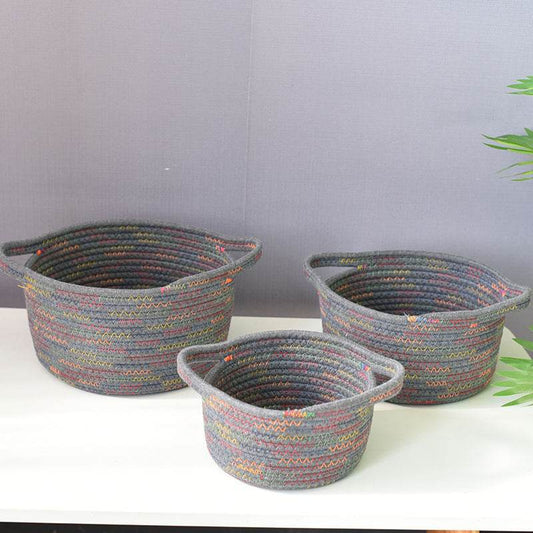 Tabletop Fabric Toy Storage Basket - Mubimart