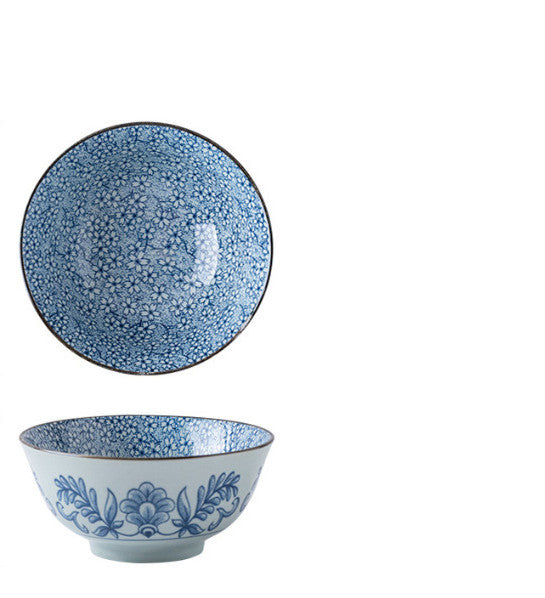 Tableware Set Of High Temperature Underglaze Colored Ceramic Bowl - Mubimart -  