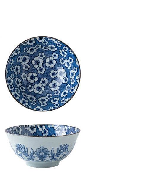 Tableware Set Of High Temperature Underglaze Colored Ceramic Bowl - Mubimart