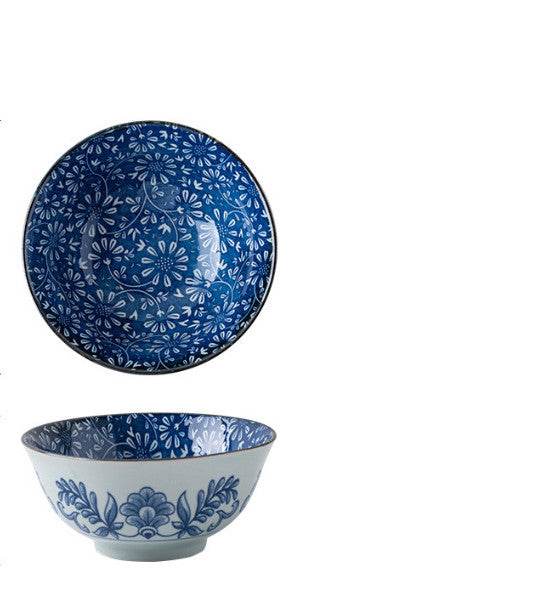 Tableware Set Of High Temperature Underglaze Colored Ceramic Bowl - Mubimart