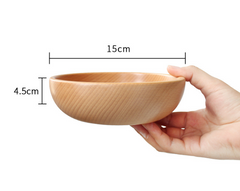 Tableware wooden bowl dish set Japanese style Beech jujube wood bowl household - Mubimart -  