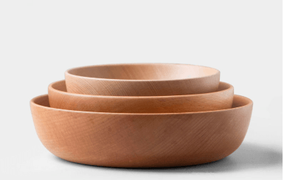 Tableware wooden bowl dish set Japanese style Beech jujube wood bowl household - Mubimart