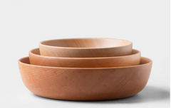 Tableware wooden bowl dish set Japanese style Beech jujube wood bowl household - Mubimart - Wooden Bowl 