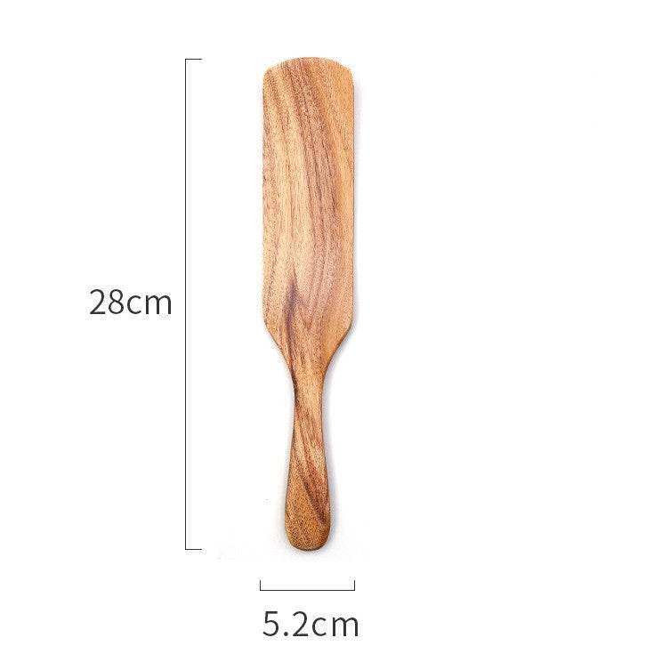 Teak Cooking Spatula Wood Spatula Salad Spatula - Mubimart
