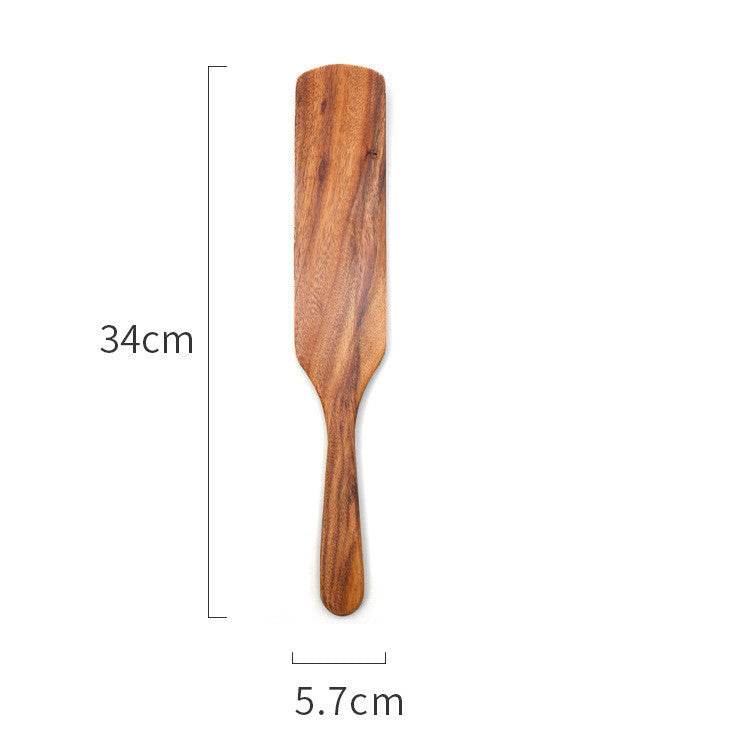 Teak Cooking Spatula Wood Spatula Salad Spatula - Mubimart