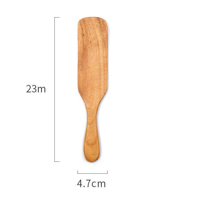 Teak Cooking Spatula Wood Spatula Salad Spatula - Mubimart