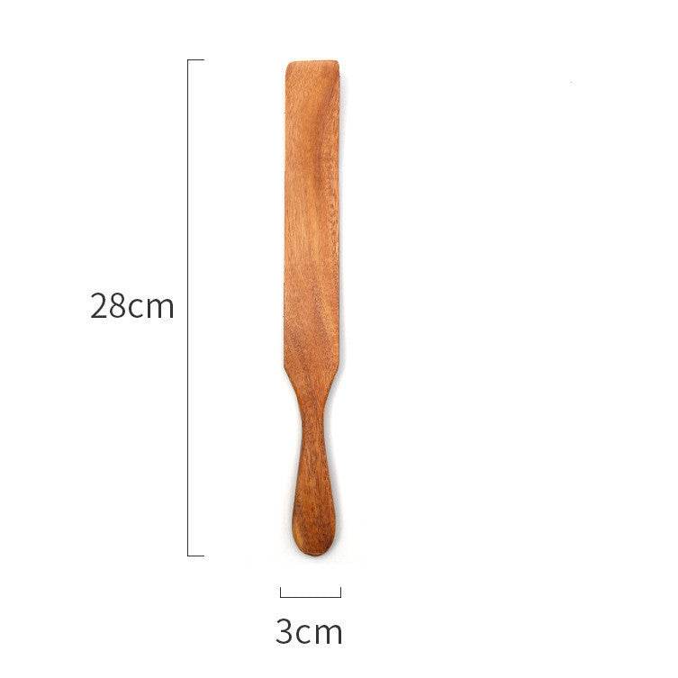 Teak Cooking Spatula Wood Spatula Salad Spatula - Mubimart