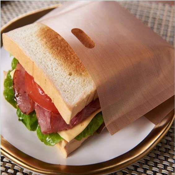 Teflon high temperature toast bag ptfe fiberglass toast bag toasted sandwich bag toaster bag - Mubimart -  