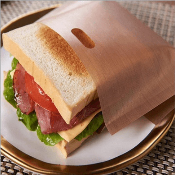 Teflon high temperature toast bag ptfe fiberglass toast bag toasted sandwich bag toaster bag - Mubimart