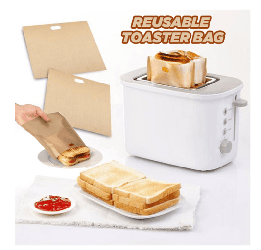 Teflon high temperature toast bag ptfe fiberglass toast bag toasted sandwich bag toaster bag - Mubimart
