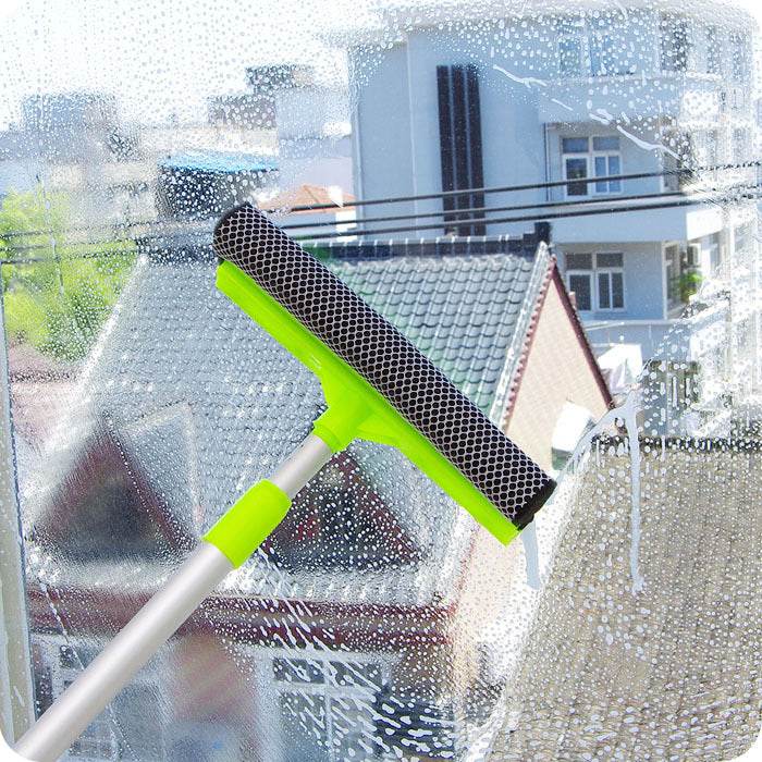 Telescopic rod double-sided glass cleaner - Mubimart