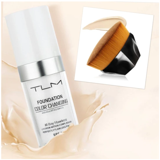 Temperature Liquid Foundation Concealer Portable Natural Color  Makeup Foundation BB Concealer - Mubimart -  