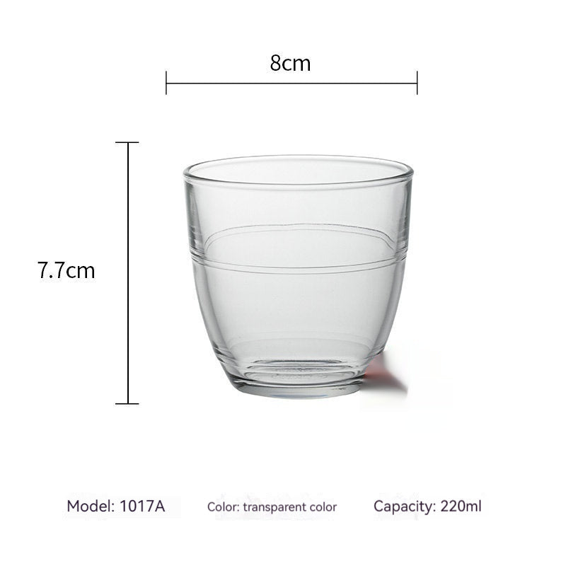 Tempered Glass Water Wine Glass Heat-resistant Scaled Milk Cup Mubimart