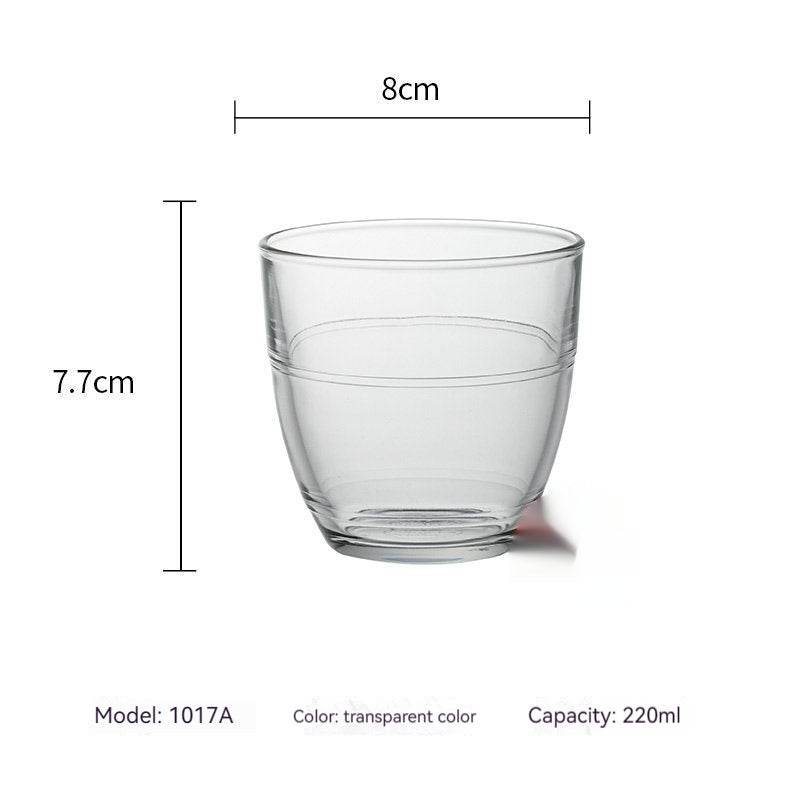 Tempered Glass Water Wine Glass Heat-resistant Scaled Milk Cup - Mubimart