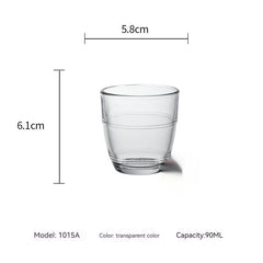 Tempered Glass Water Wine Glass Heat-resistant Scaled Milk Cup Mubimart