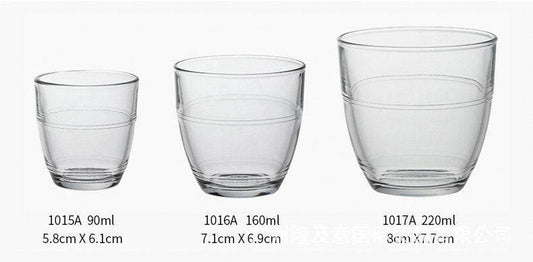 Tempered Glass Water Wine Glass Heat-resistant Scaled Milk Cup - Mubimart