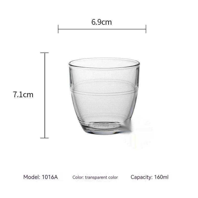 Tempered Glass Water Wine Glass Heat-resistant Scaled Milk Cup - Mubimart