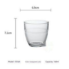 Tempered Glass Water Wine Glass Heat-resistant Scaled Milk Cup Mubimart