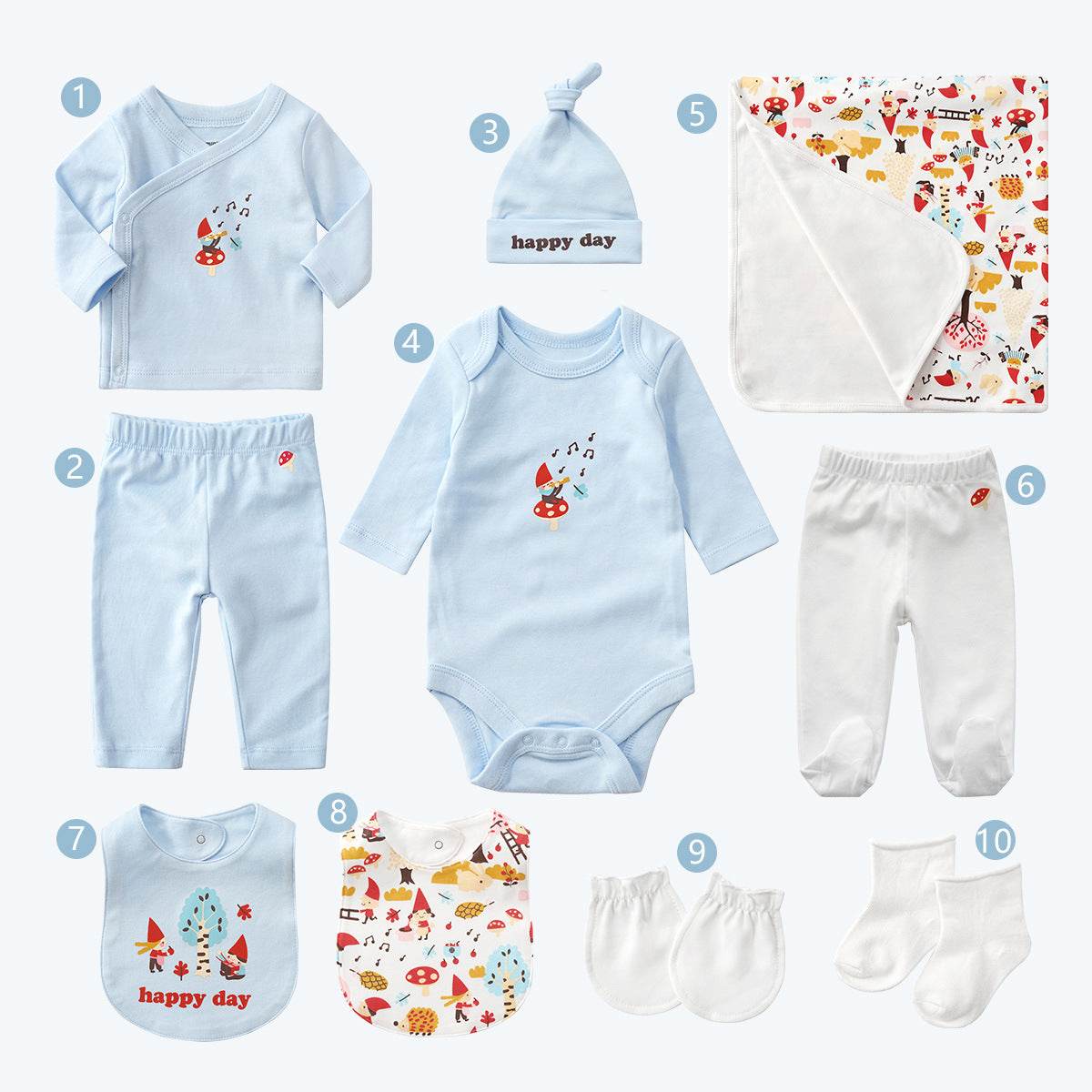 Ten-piece Set Of Maternal And Child Supplies Full Moon Baby Gifts - Mubimart