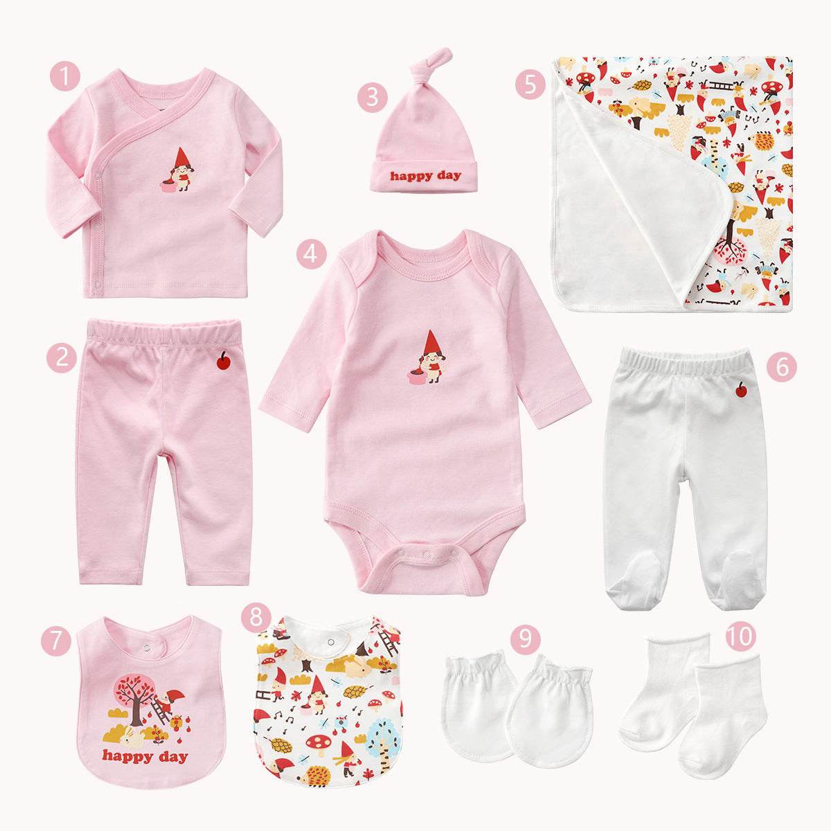 Ten-piece Set Of Maternal And Child Supplies Full Moon Baby Gifts - Mubimart