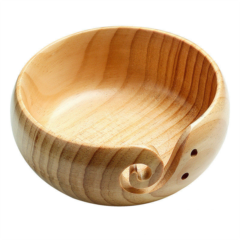 Textile Woolen Wooden Storage Bowl - Mubimart -  