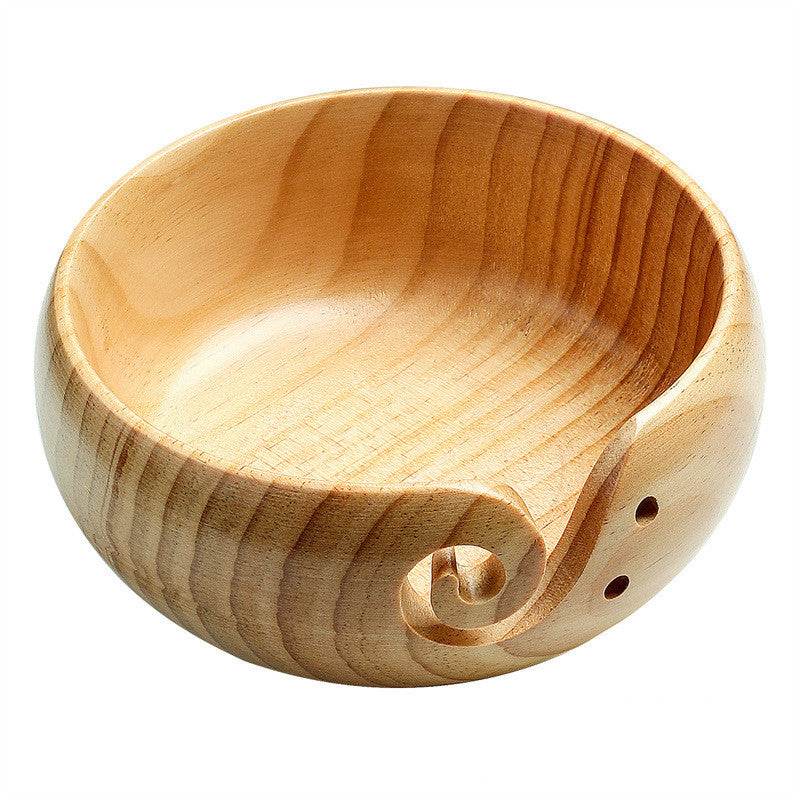Textile Woolen Wooden Storage Bowl - Mubimart