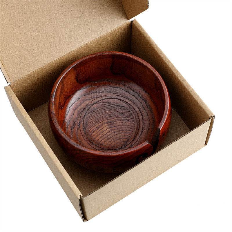 Textile Woolen Wooden Storage Bowl - Mubimart