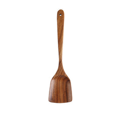 Thai Teak Unpainted Solid Wood Spatula Cooking Spoon Set - Mubimart -  