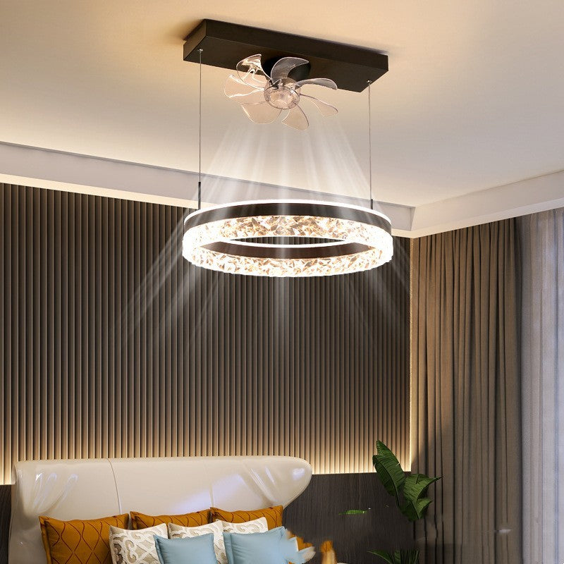 The New Ceiling Light Invisible Fan Scandinavian Light Luxury Ceiling Fan Light - Mubimart -  