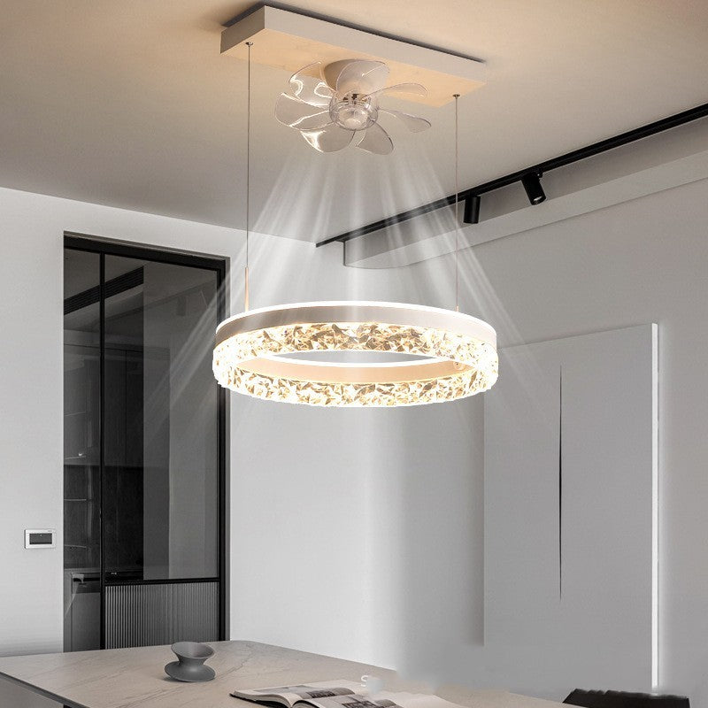 The New Ceiling Light Invisible Fan Scandinavian Light Luxury Ceiling Fan Light - Mubimart -  