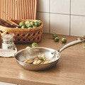 Thick 304 Stainless Steel Non-coated Frying Pan - Mubimart