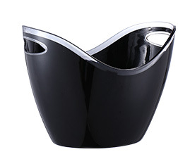 Thickened Plastic Transparent Ingot Ice Bucket Acrylic Champagne Bucket - Mubimart -  