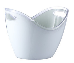 Thickened Plastic Transparent Ingot Ice Bucket Acrylic Champagne Bucket - Mubimart -  