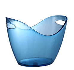 Thickened Plastic Transparent Ingot Ice Bucket Acrylic Champagne Bucket - Mubimart