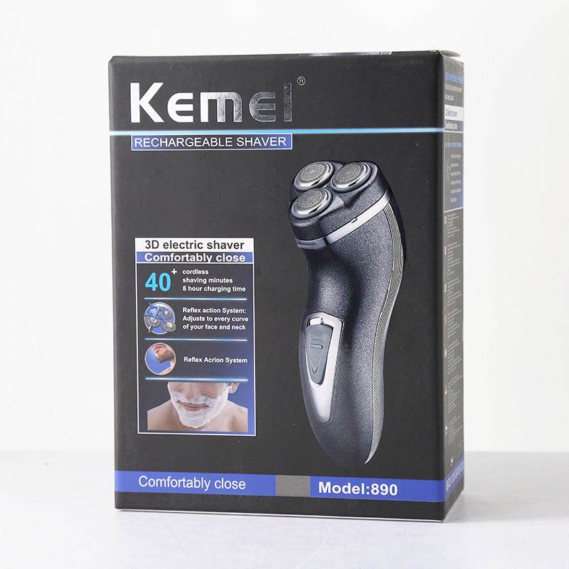 Three-Blade Rotary Electric Shaver Electric Razor - Mubimart