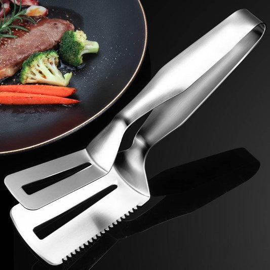 Three-In-One Fried Fish Tongs Thickened Food Tongs Barbecue Tongs Bread Tongs - Mubimart