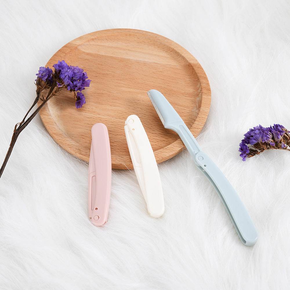 Three-color Foldable Eyebrow Trimmer With Net Beauty Supplies - Mubimart