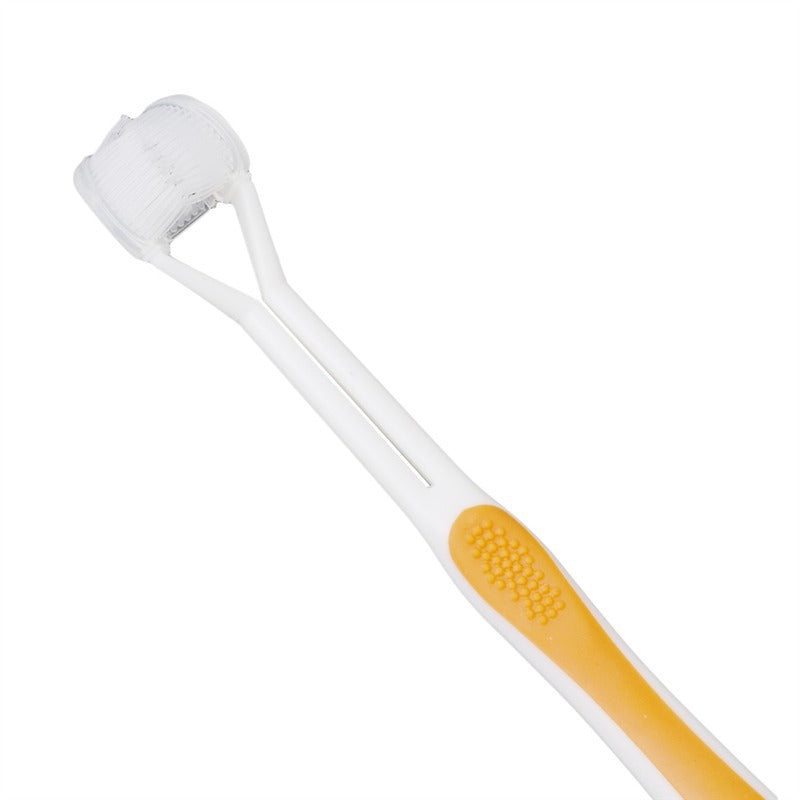 Three-head Toothbrush For Adults And Children - Mubimart -  