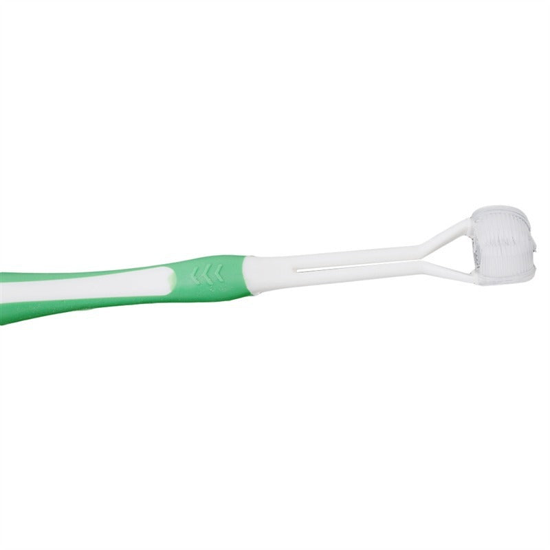 Three-head Toothbrush For Adults And Children - Mubimart -  