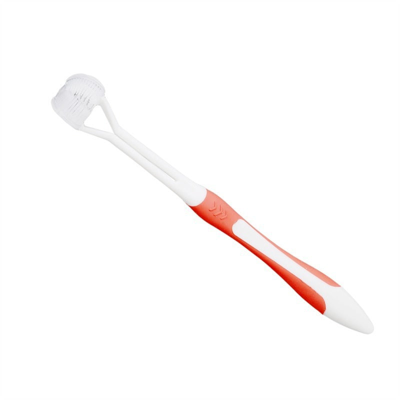 Three-head Toothbrush For Adults And Children - Mubimart -  