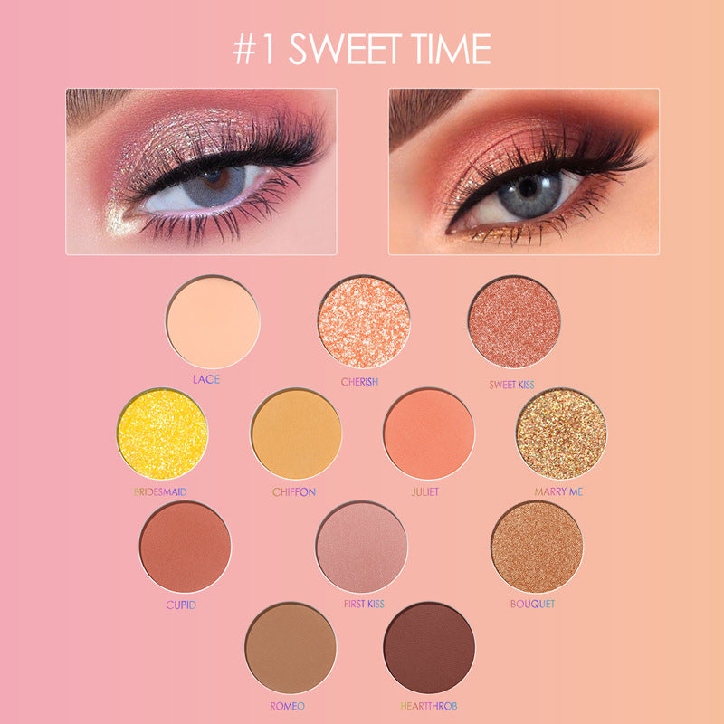 Time Eyeshadow Palette 12 Color Eyeshadow - Mubimart -  