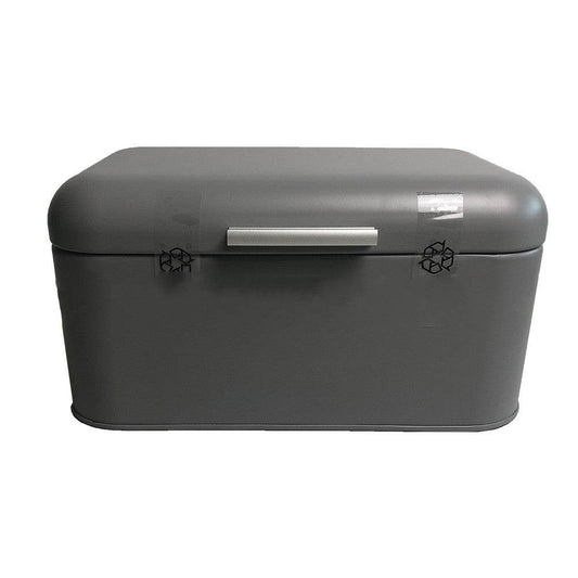 Tin Retro Kitchen Storage Can Bread Box - Mubimart