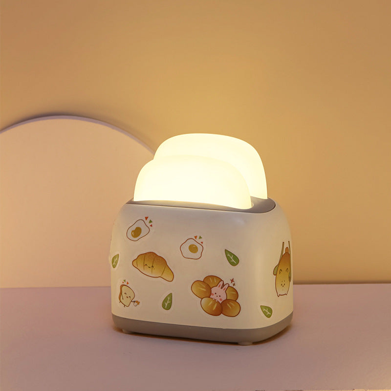 Toaster Small Night Light Cute USB Girl Heart - Mubimart -  